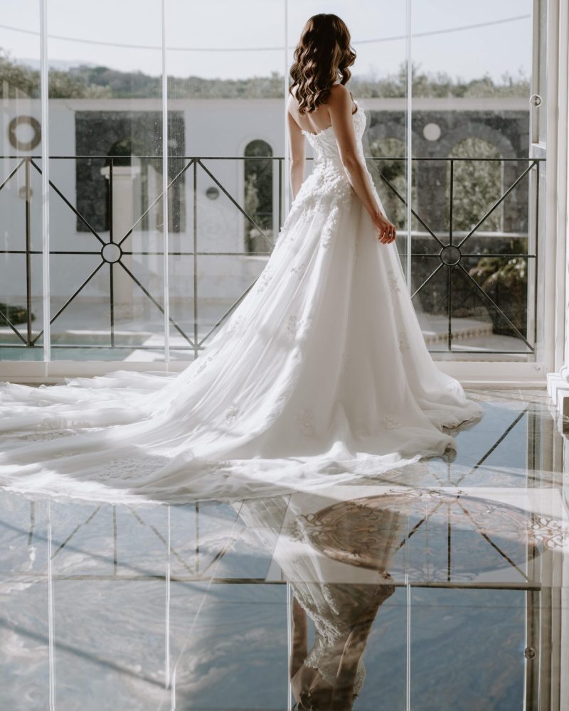 Bride in room Sicily Photo
